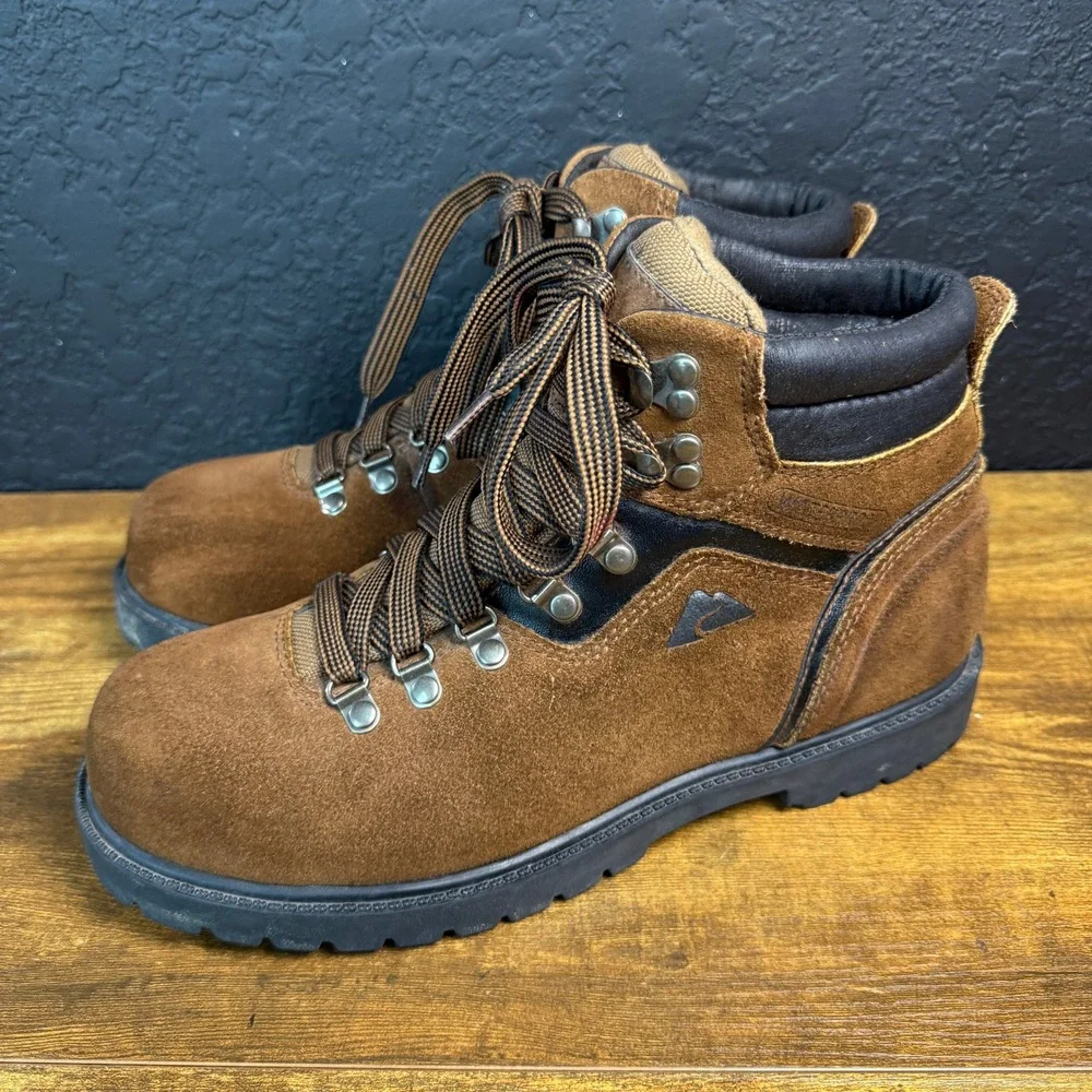 Ozark Trail Javelin 254422939 Brown Genuine Leather‎ Hiking Boots Mens Size 9.5